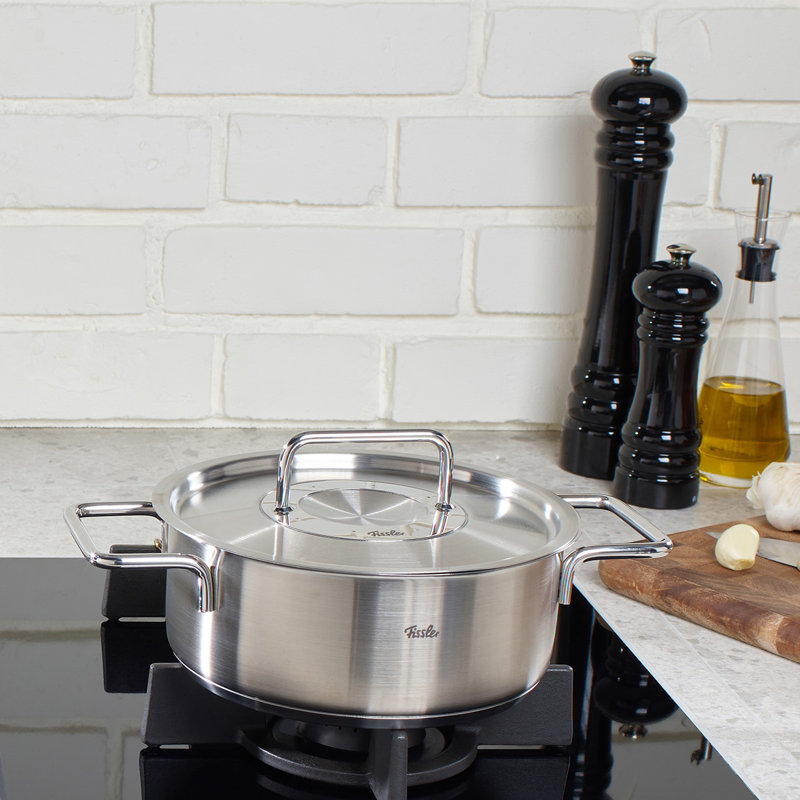 Fissler® Pure Collection Stainless Steel 9-Piece Cookware Set with